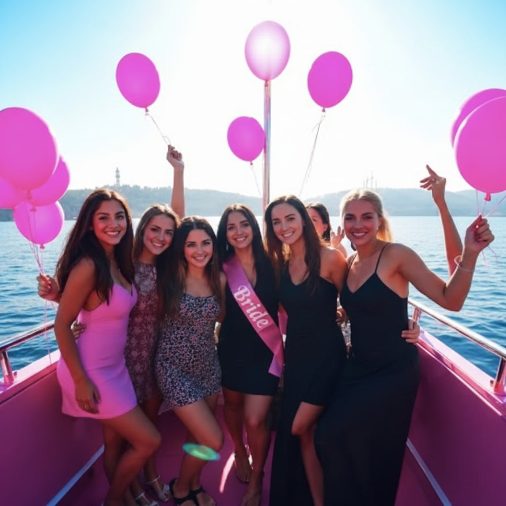 Pembe teknede bekarlığa veda partisi