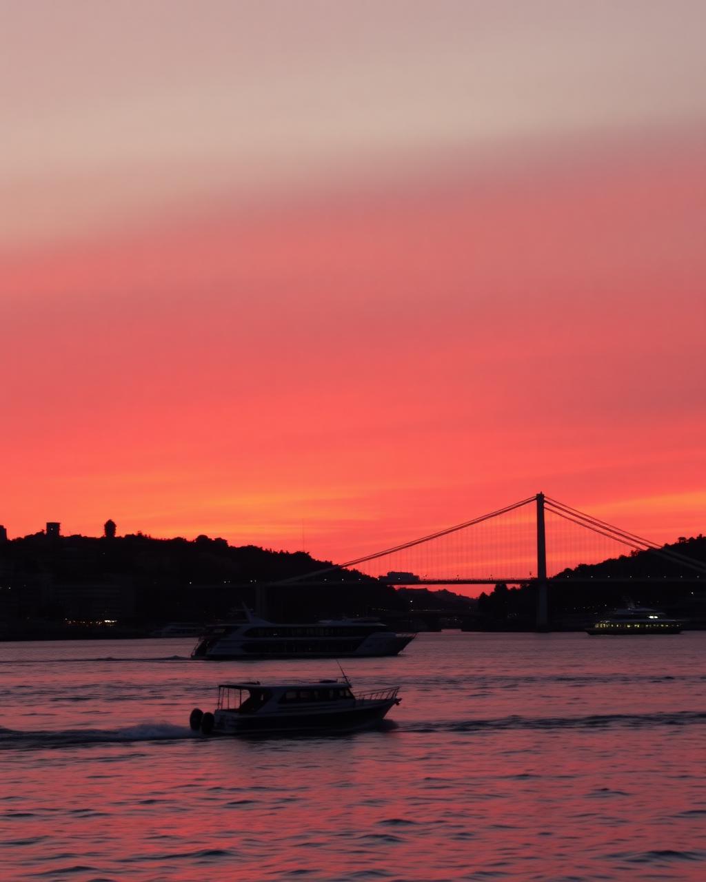 Boğaz'da gün batımı
